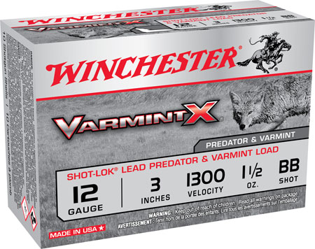 WINCHESTER VARMINT-X 12GA 3" 1-1/2OZ #BB 10RD 10BX/CS - for sale