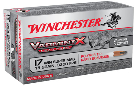 WINCHESTER VARMINT X 17 WSM 15GR LEAD FREE 50RD 10BX/CS - for sale