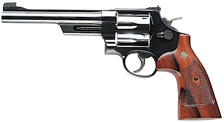 S&W 25 CLASSIC .45LC 6.5" AS BLUED CHECKERED WOOD GRIPS - for sale