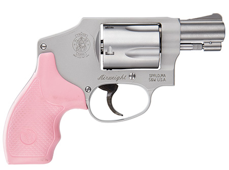 S&W 642 .38SPL+P 1.875" FS 5-SHOT SS PINK RUBBER - for sale