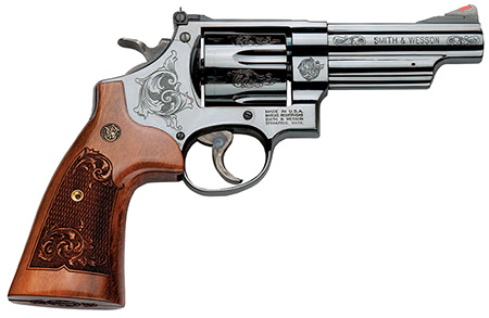 S&W 29 .44MAG 4" AS 6-SHOT BRIGHT BLUED MACHINE ENGRAVED - for sale