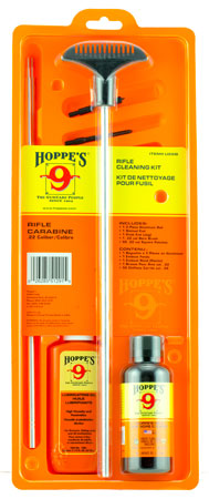HOPPES CLEANING KIT FOR .22CAL RIFLES W/CLAMSHELL PACKAGE - for sale