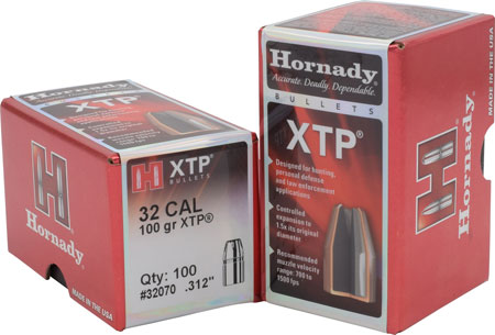 HORNADY BULLETS 32 CAL .312 100GR XTP 100CT 25BX/CS - for sale