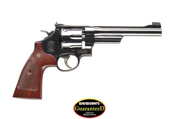 S&W 27 CLASSIC .357 6.5" AS BLUED CHECKERED WOOD GRIPS - for sale
