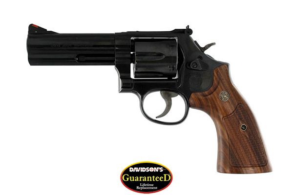 S&W 586 CLASSIC .357 4" AS 6-SHOT BLUED WOOD - for sale
