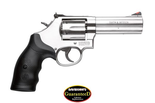 S&W 686 .357 4" AS 6-SHOT STAINLESS STEEL RUBBER - for sale