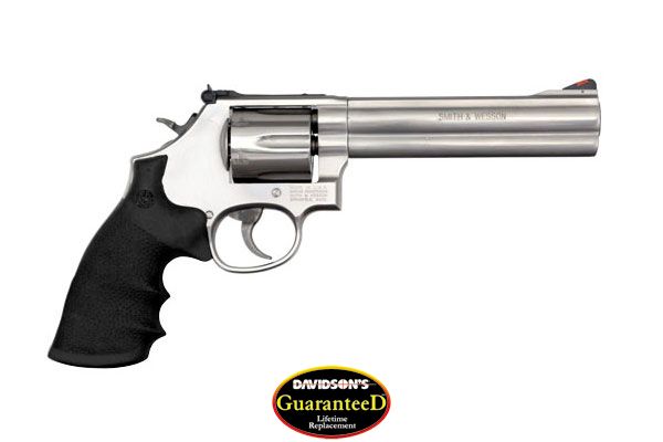 S&W 686 .357 6" AS 6-SHOT STAINLESS STEEL RUBBER - for sale