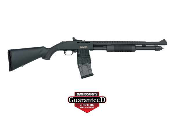 MOSSBERG 590M MAG-FED 12GA 18.5" 10RD GHOST RING BLD/SYN - for sale