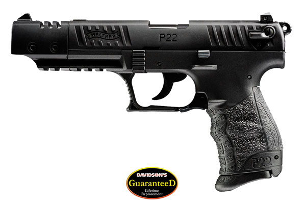 WALTHER P22 CA TARGET 22LR 5" 10-SHOT BLACK POLYMER THREADED - for sale
