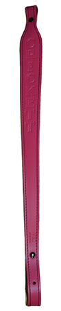 CRICKETT SLING BLACK LEATHER W/PINK STITCHING AND LOGO - for sale