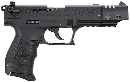 WALTHER P22 CA TARGET 22LR 5" 10-SHOT BLACK POLYMER THREADED - for sale