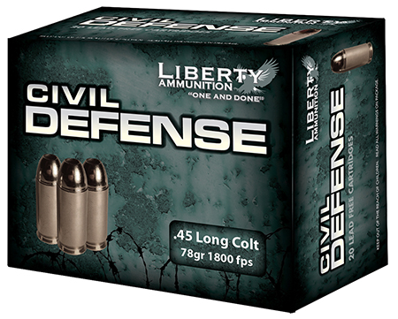 LIBERTY CIVIL DEFENSE 45 LC 78GR HP 20RD 50BX/CS - for sale
