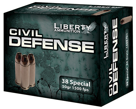 LIBERTY CIVIL DEFENSE 38 SPECIAL 50GR HP 20RD 50BX/CS - for sale