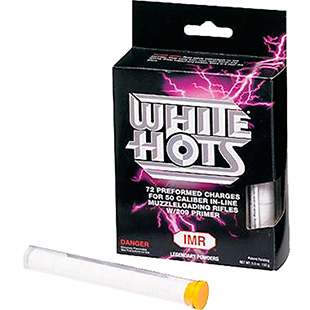 IMR POWDER WHITE HOT 50CAL CHARGES 72PK 16PK/CS - for sale