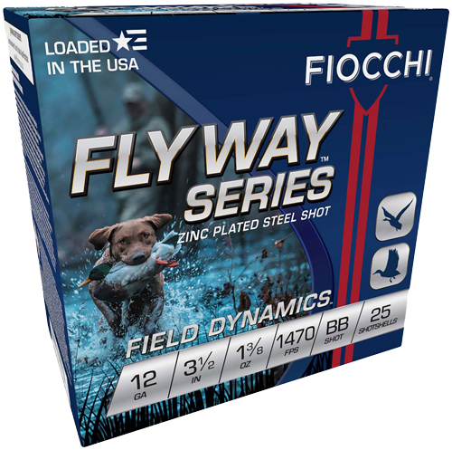 FIOCCHI FLYWAY 12GA 3.5" 1-3/8OZ #BB 1470FPS 25RD 10B/C - for sale