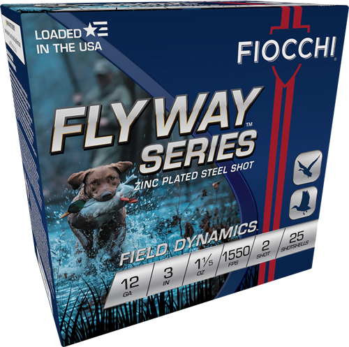 FIOCCHI FLYWAY 12GA 3" 1-1/5OZ #2 1550FPS 25RD 10BX/CS - for sale