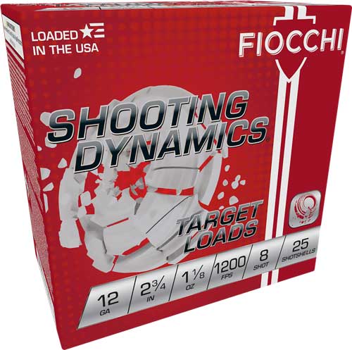FIOCCHI 12GA 2.75" 1-1/8OZ #8 1200FPS 250RD CASE LOT - for sale