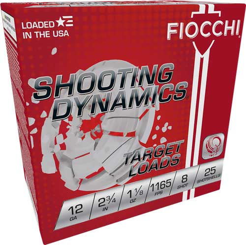 FIOCCHI 12GA 2.75" 1-1/8OZ #8 1165FPS 250RD CASE LOT - for sale