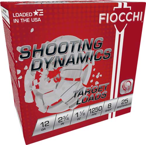 FIOCCHI 12GA 2.75" 1-1/8OZ #8 1250FPS 250RD CASE LOT - for sale