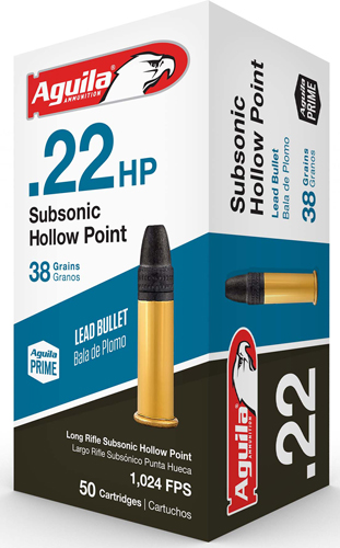 AGUILA SUBSONIC 22LR 38GR LEAD-HP 1000RD CASE LOT - for sale