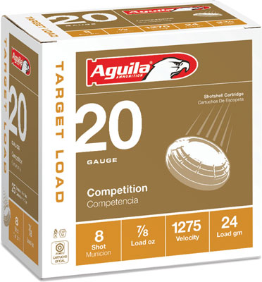 AGUILA SHOTSHELL 20GA 2.75" 7/8OZ #8 250RD CASE LOT - for sale