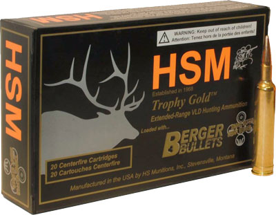 HSM TROPHY GOLD 270 WIN 150GR BERGER VLD 20RD 20BX/CS - for sale