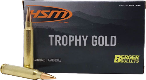 HSM TROPHY GOLD 6.5 GRENDEL 130GR BERGER VLD 20RD 25BX/CS - for sale