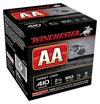 WINCHESTER AA 410 2.5" 1/2OZ #9 1200FPS 250RD CASE LOT - for sale