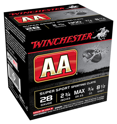 WINCHESTER AA 28GA 2.75" 3/4OZ #8.5 1300FPS 250RD CASE LOT - for sale