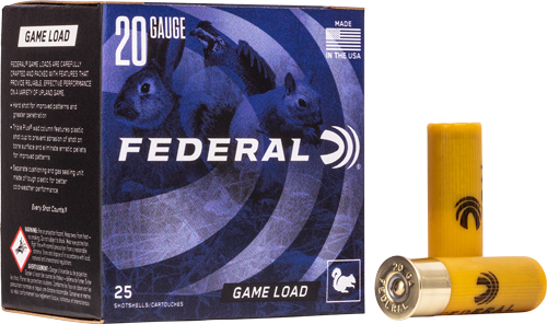 FEDERAL GAME LOAD 20GA 2.75" 7/8OZ #6 1210FPS 250RD CASE - for sale