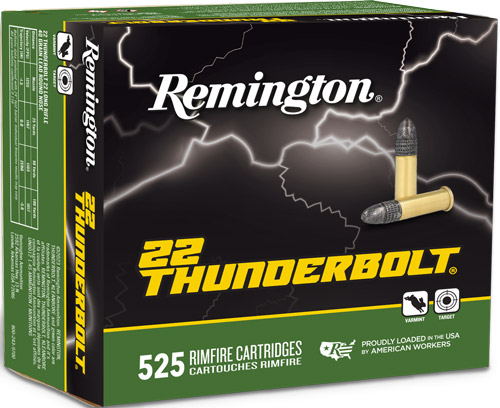 Remington - Thunderbolt - .22LR - AMMO 22 THUNDERBOLT LRN 525/BX 40 GR for sale