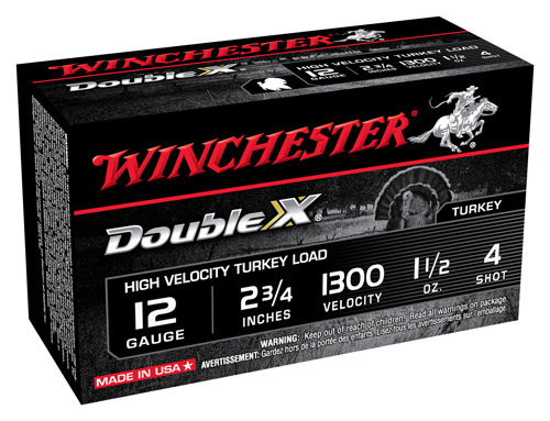 WINCHESTER DOUBLE-X 12GA 2.75" 1-1/20Z #4 10RD 10BX/CS - for sale