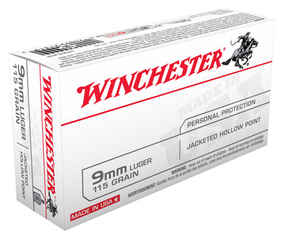 WINCHESTER DEFENSE 9MM LUGER 115GR JHP 50RD 10BX/CS - for sale