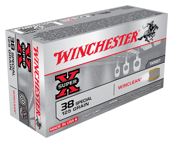 WINCHESTER WINCLEAN 38 SPECIAL 125GR. JSP 50RD 10BX/CS - for sale