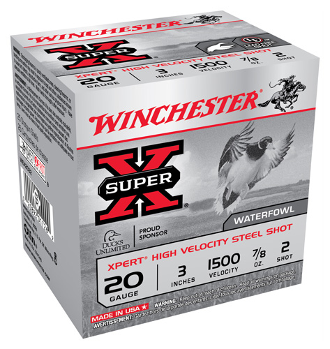 WINCHESTER XPERT STEEL 20GA 3" 7/8OZ #2 1500FPS 25RD 10BX/CS - for sale