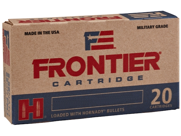 Hornady - Military Grade - 300 ACC BLACKOUT - AMMO FRONTIER 300 BLKOUT 125GR FMJ 20/BX for sale