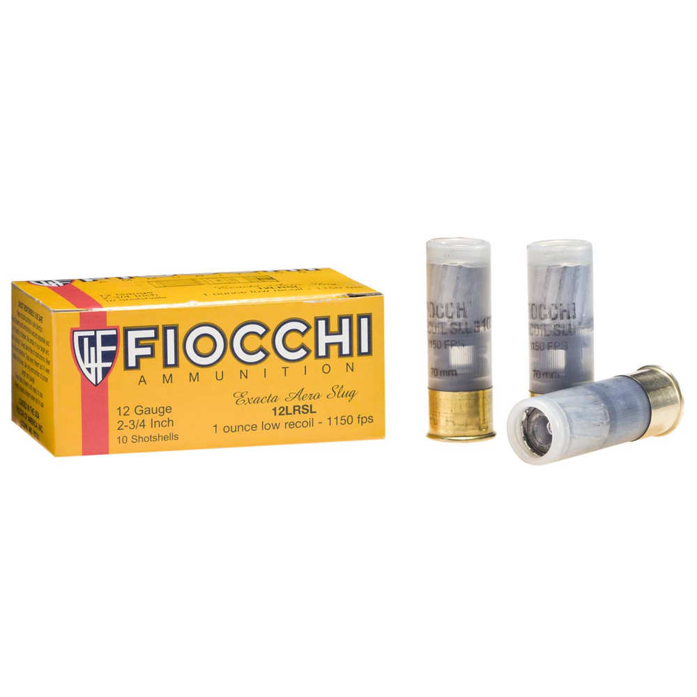FIOCCHI 12GA AERO SLUG LW REC 10/250 - for sale
