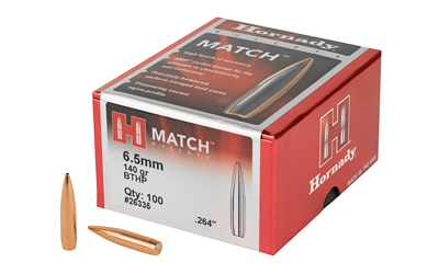 HRNDY MATCH 6.5MM .264 140GR 100CT - for sale