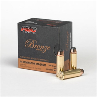 PMC BRNZ 44MAG 180GR JHP 25/500 - for sale