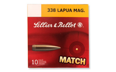 sellier & bellot ammunition - Rifle - .338 Lapua Mag - RIFLE .338 LAPUA MAG HPBT 300GR 10/BX for sale