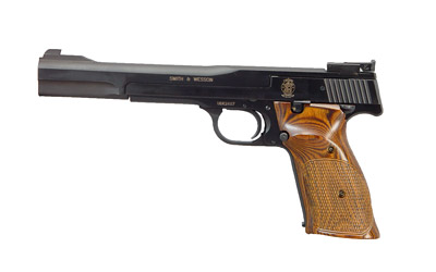 S&W 41 22LR 7" AS 10SH-ATS-TS-DT BLUED WOOD - for sale