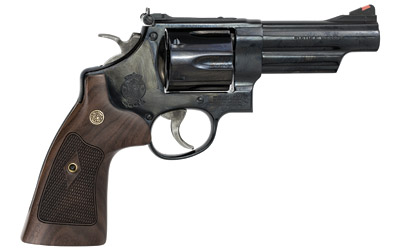 S&W 29 CLASSIC .44MAG 4" AS BLUED CHECKERED WOOD GRIPS - for sale