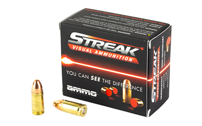 Ammo Inc. Streak Red Brass 9mm 124 Grain 20-Rounds FMJ - for sale