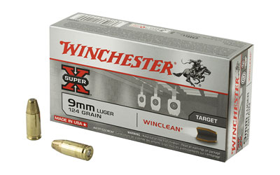 WINCHESTER WINCLEAN 9MM LUGER 124GR JSP 50RD 10BX/CS - for sale