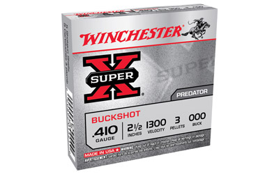 WINCHESTER SUPER-X 410 2.5" 000 BUCK 3 PELLETS 5RD 50BX/CS - for sale