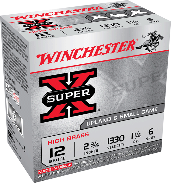 WINCHESTER SUPER-X 12GA 2.75" 1-1/4OZ #6 1330FPS 25RD 10BX/C - for sale