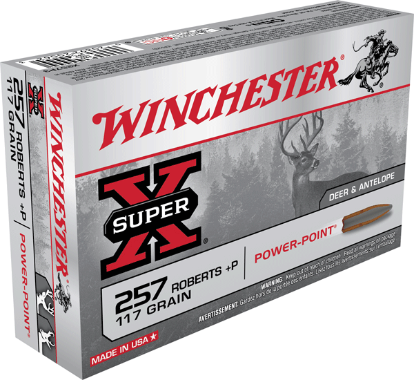 WINCHESTER SUPER-X 257 ROBERTS +P 117GR PWR PNT 20RD 10BX/CS - for sale