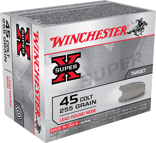 WINCHESTER SUPER-X 45 LC 255GR LEAD-RN 20RD 10BX/CS < - for sale