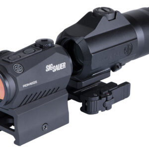 Sig Sauer Electro-Optics SORJ53101 Romeo5 and Juliet3 Combo Kit Black 1x/3x 24 mm/24 mm 2 MOA Red Dot