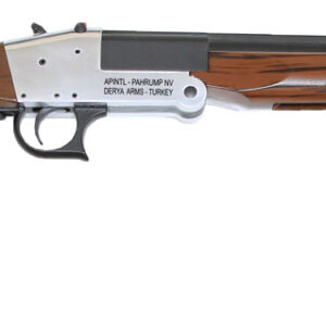 Rock Island TK105 Traditional Single Shot 20 Gauge with 20" Black Parkerized Barrel, 3" Chamber, 1rd Capacity, Silver Anodized Metal Finish & Woodgrain Finish Synthetic Stock Right Hand (Full Size)